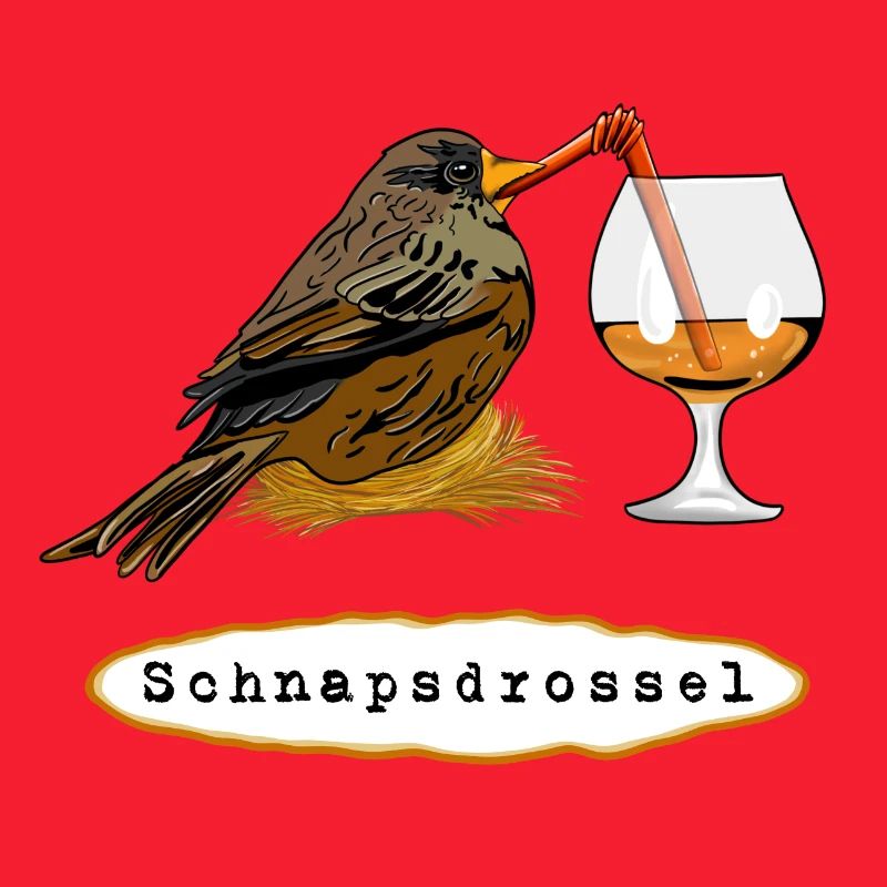 Stößchen! Schnapsdrossel