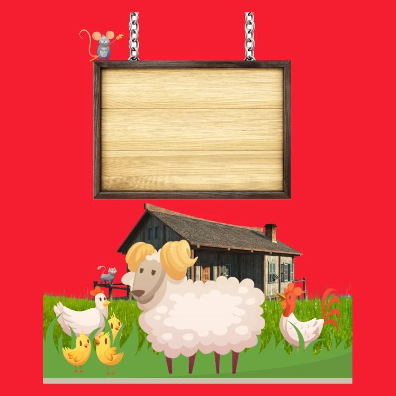 Pasture Pals Panneau de ferme rustique