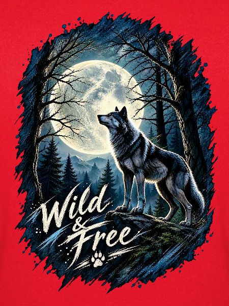 Mondlichtwolf: Wild & Frei im Wald