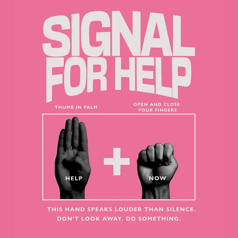 Signal for Help Hand Gesture Design