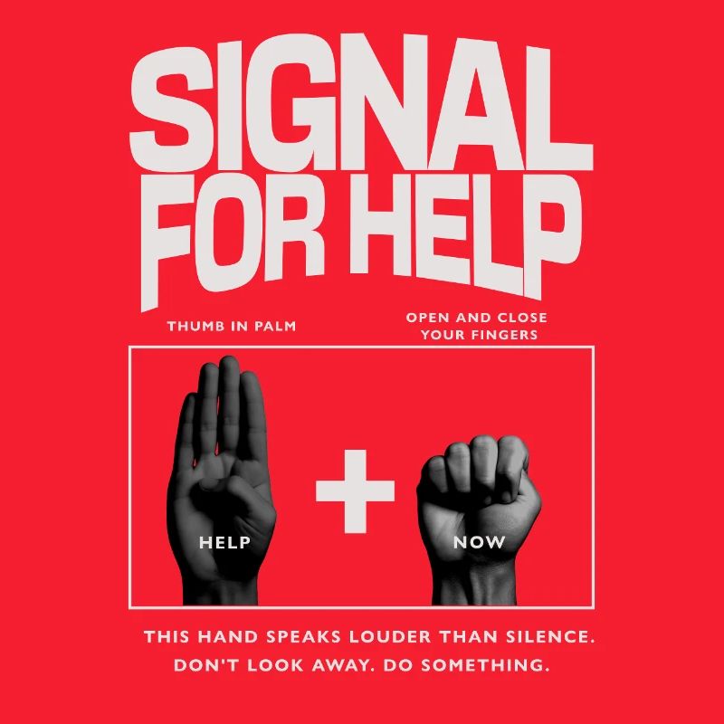 Signal for Help Hand Gesture Design