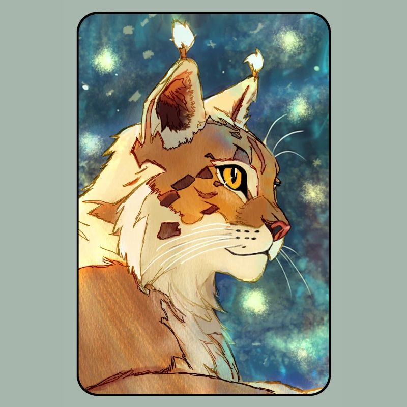 Luchs im Profil