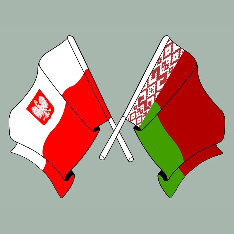 Drapeau de la Pologne, Russie Blanche