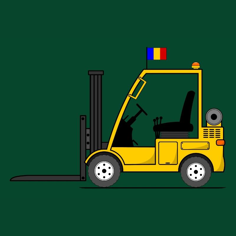 Stapler Rumänien Flagge