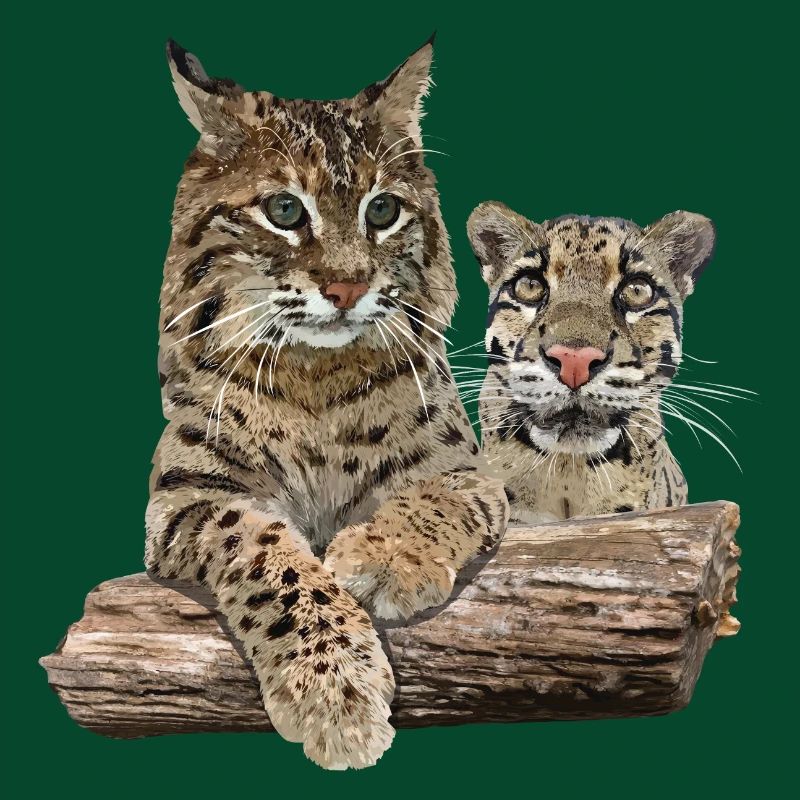 Lynx et léopard nuageux