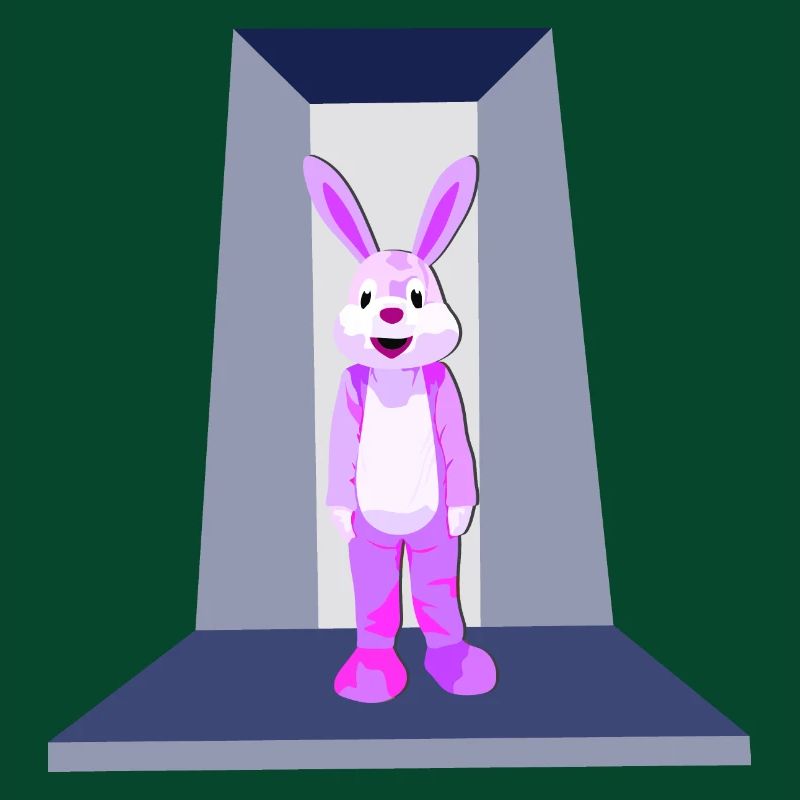 Rosaroter Hase