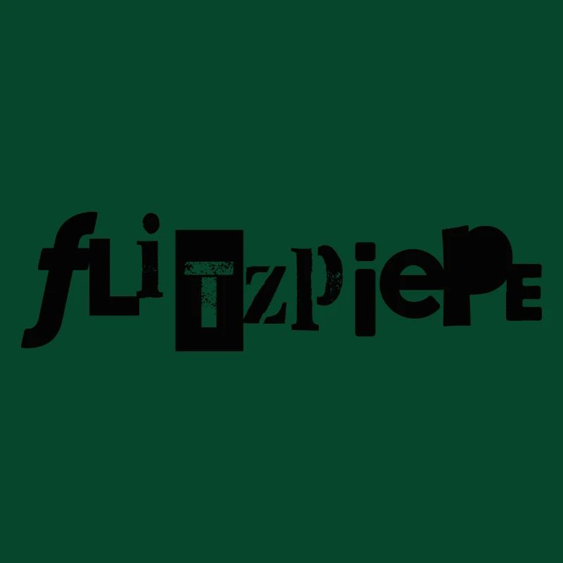 Flitzpiepe Retro Letter Tollpatsch
