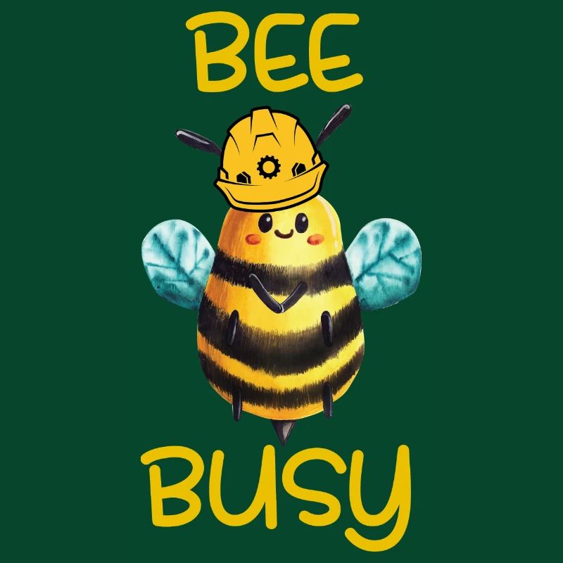 Bee Bee Heart Honey BeeKeeper Bee Summer Comic Busy