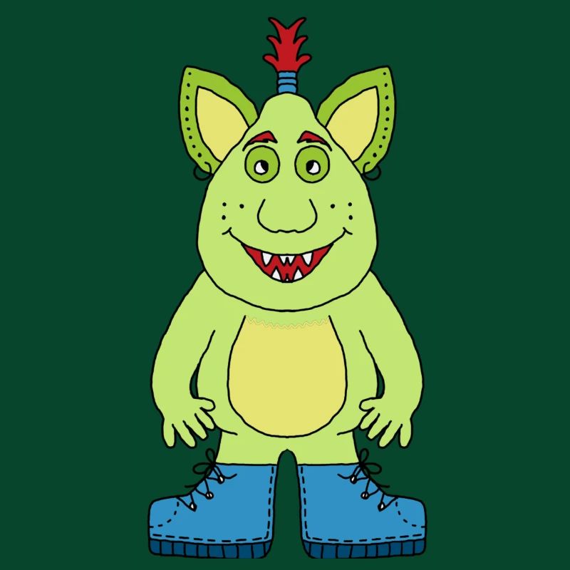 Fröhliches Monster