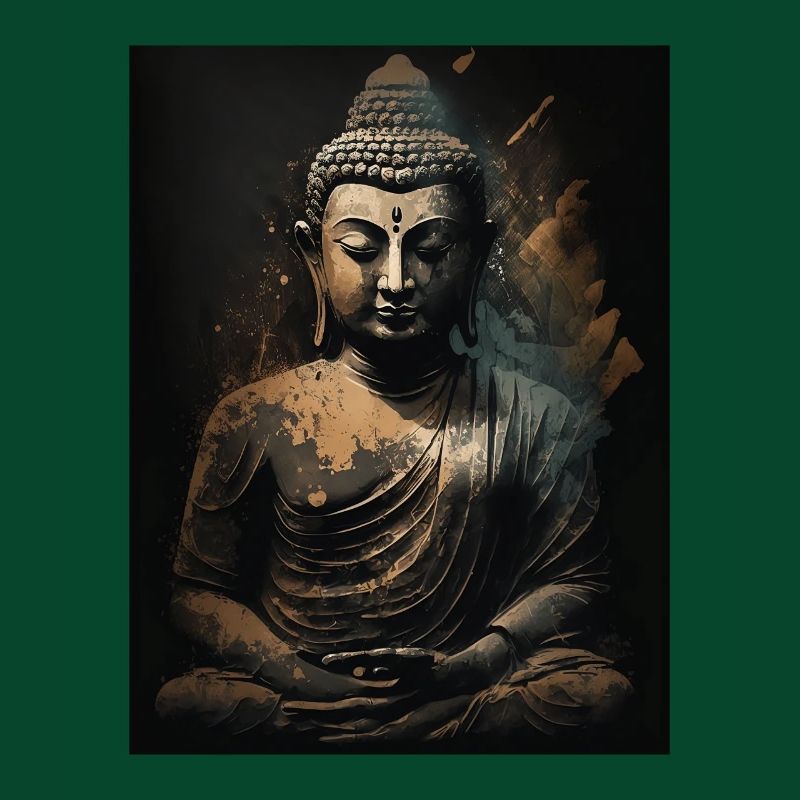 Buddha-Skulptur aus Bronze