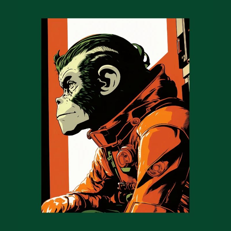 Affe Astronaut Pop Art
