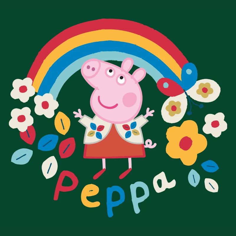 Peppa Wutz Regenbogen Rainbow