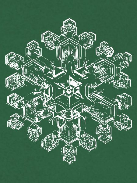 snowflake 9 white