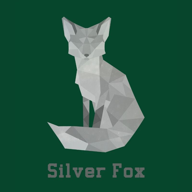Silber Fuchs, abstakt