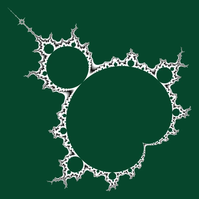 Mandelbrot gedreht hell
