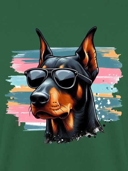 Dobermann Welpe Splash Art