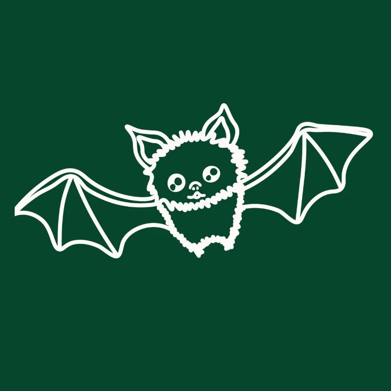 junge Fledermaus weiß