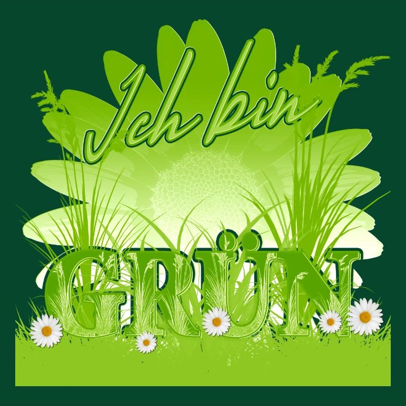 Je suis vert - Pré fleuri