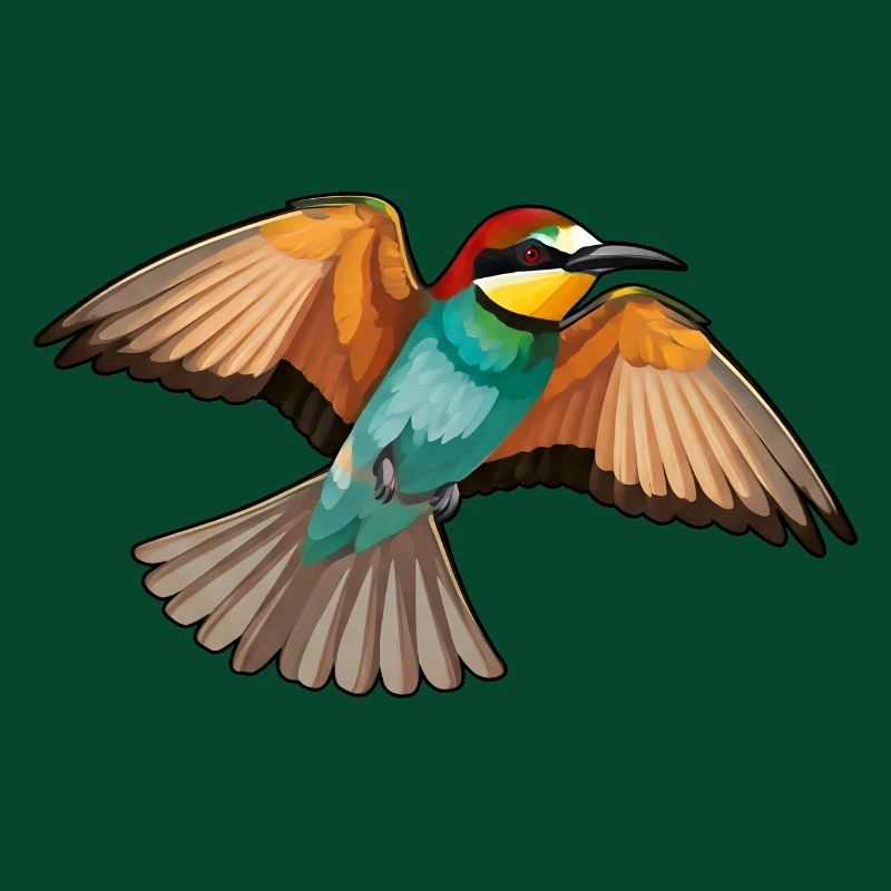 Bee-eater Merops Apiaster
