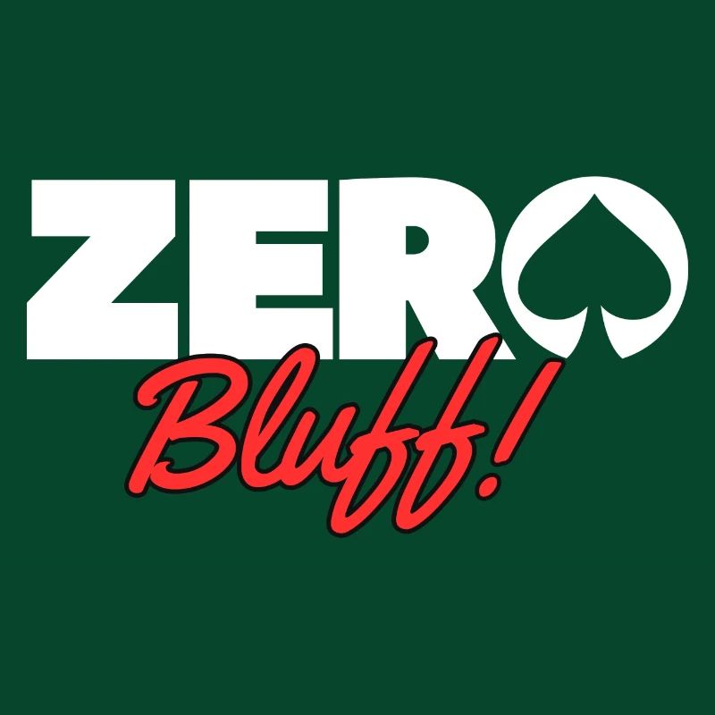POKER- Zero bluff Blanc