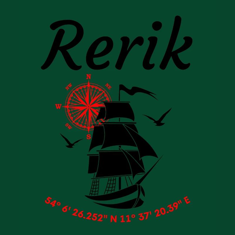 Rerik Segelschiff Kompassrose Ostsee