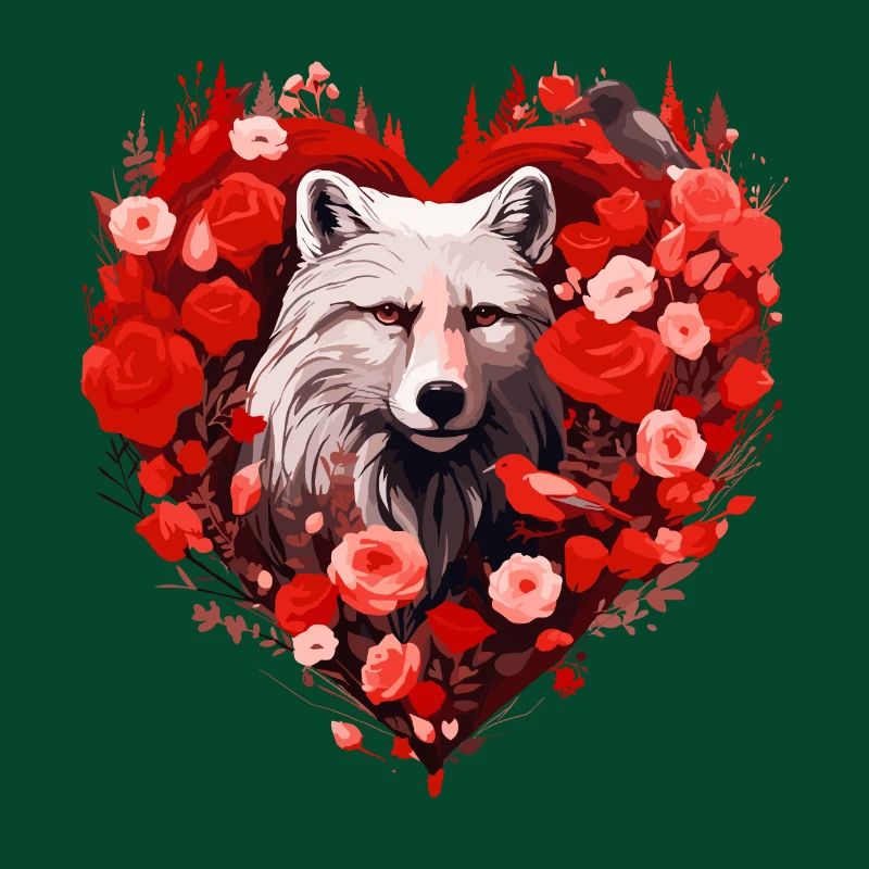 Wolfsseele im Herzenkranz