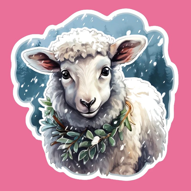 Lämmchen im Schnee