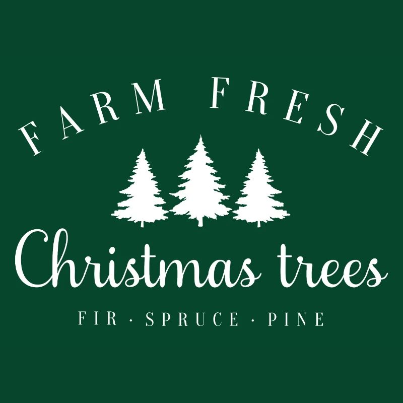 Weihnachtspullover mit Weihnachtsbäumen Farm Fresh