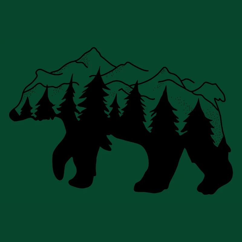 Bär Wald Berge