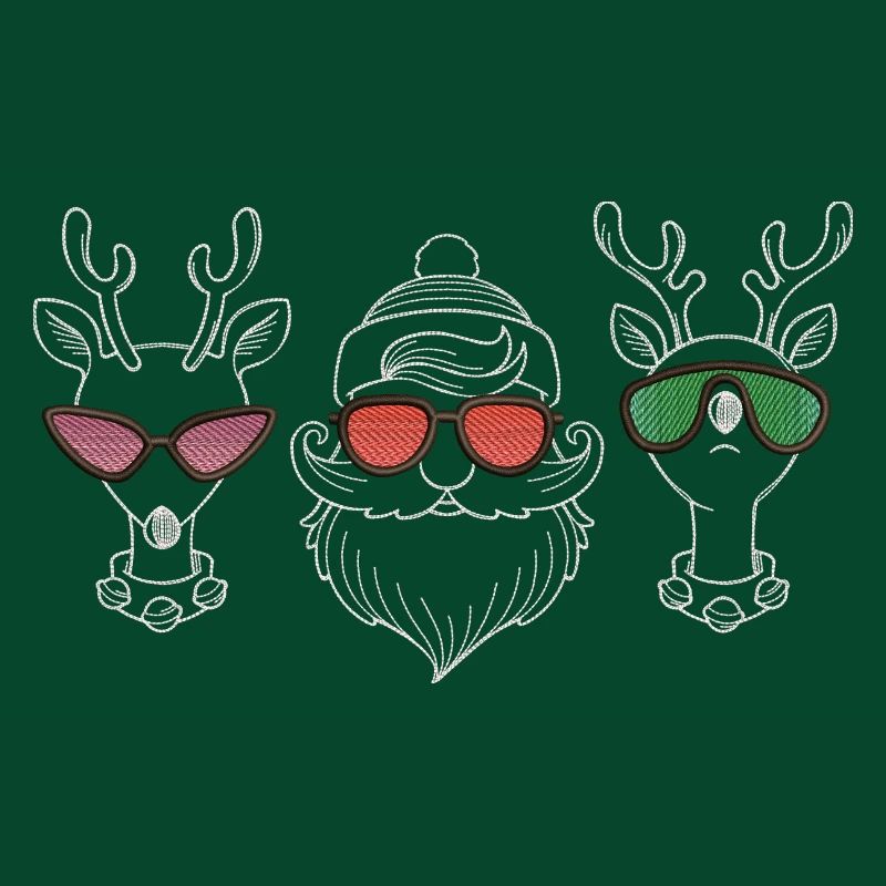 WEIHNACHTSMANN UND RENTIER