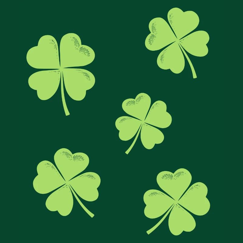Trèfle à quatre feuilles St Patrick’s Day Luck