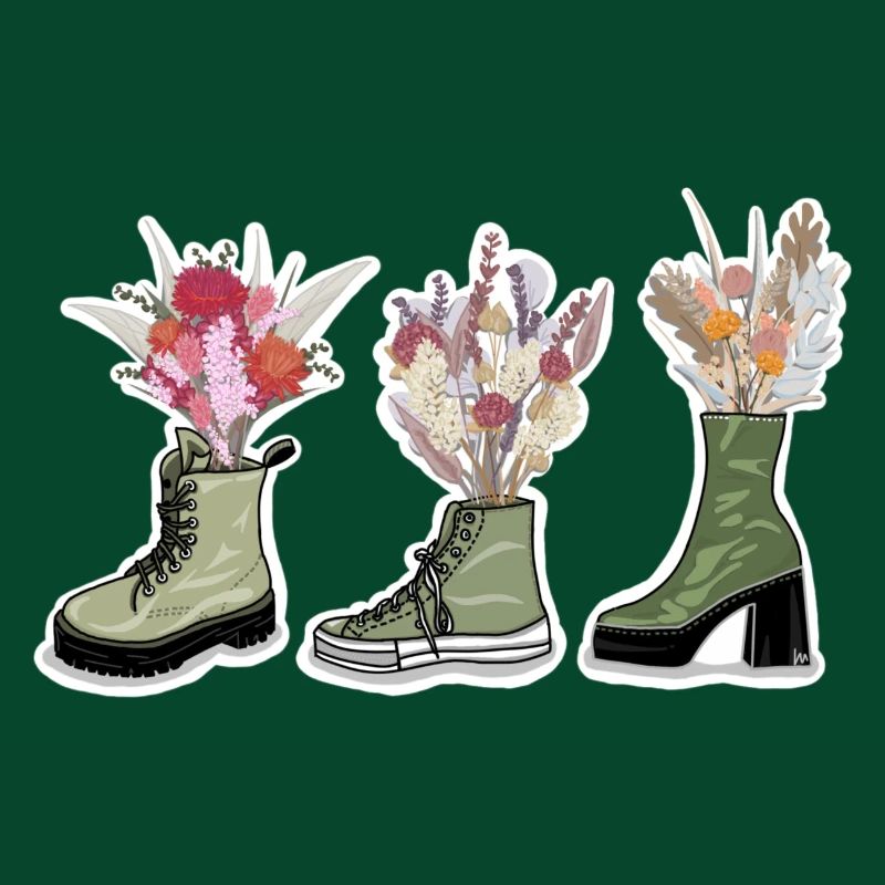 Chaussures à fleurs