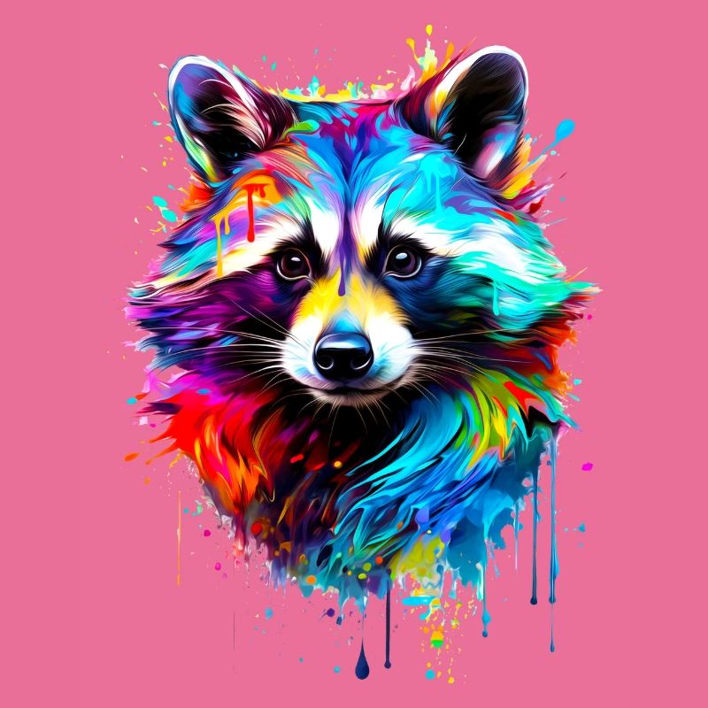 Bemalter Waschbär