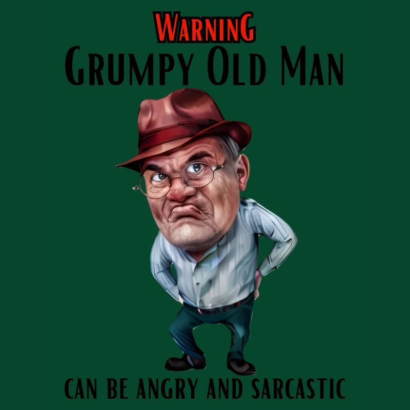 Warning Grumpy Old Man