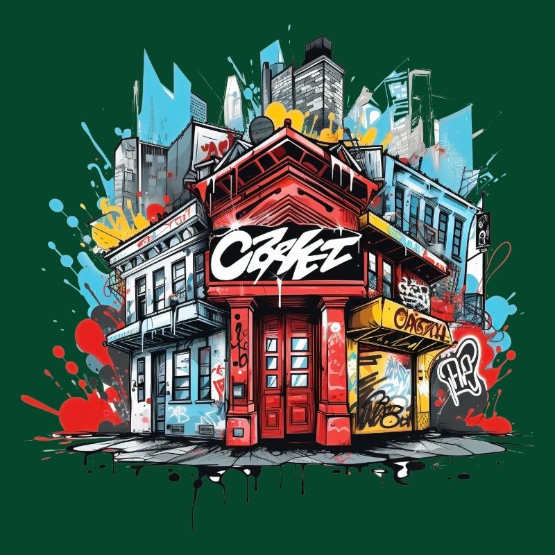 Urban Vibes Capot abstrait Graffiti Design