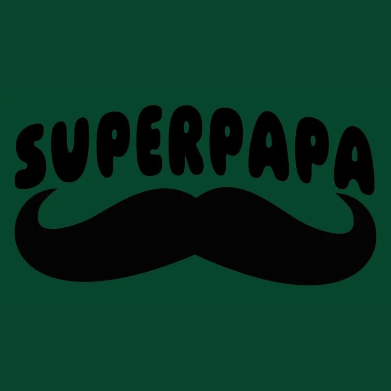 Super Daddy mit Schnurrbart