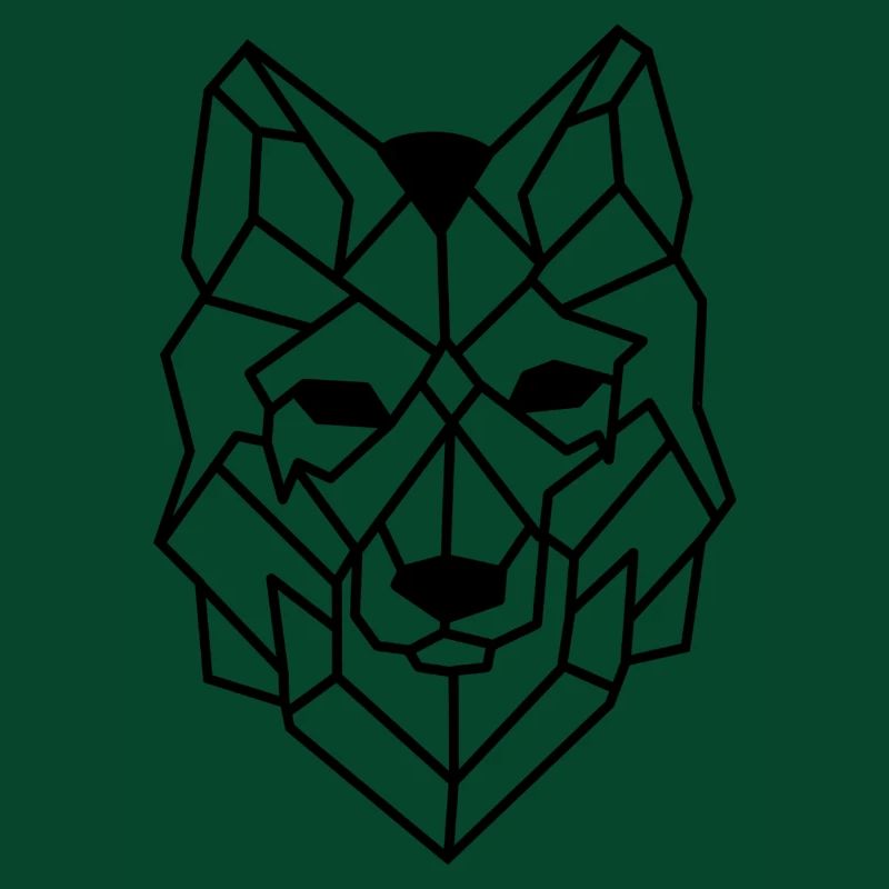 Wolf Hund Geometrisch
