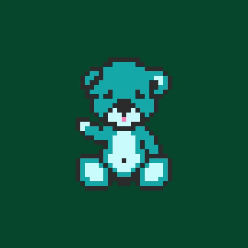 Pixelbär Außerirdischer
