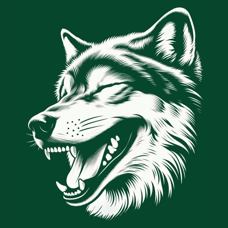 Lachender 🐺 Wolf