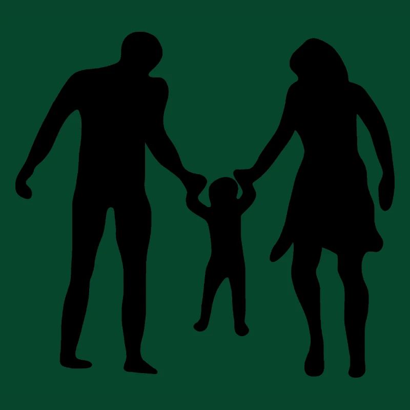 Silhouette Papa Mama