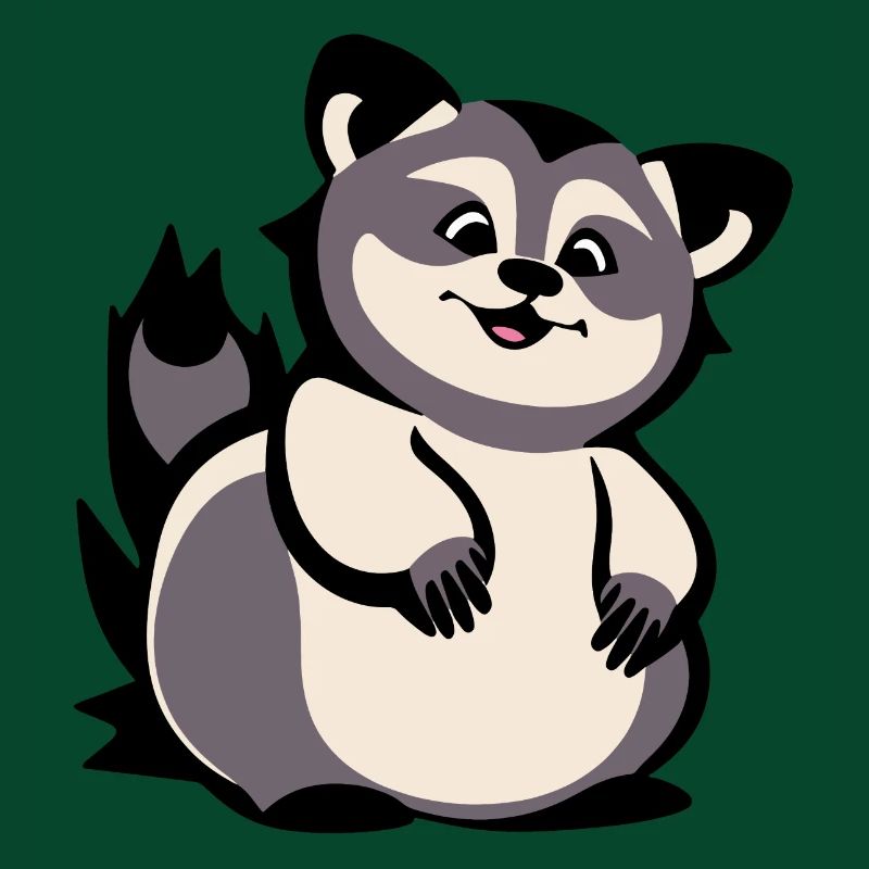 Einfach niedlicher Waschbär