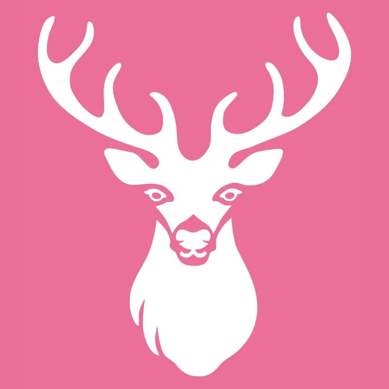 Deer head white
