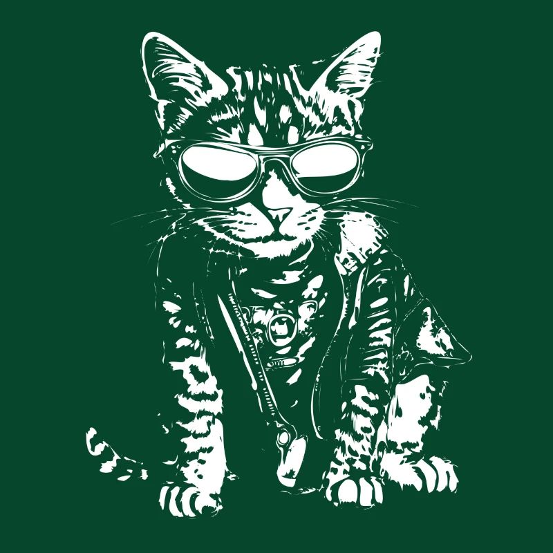 Katze mit Sonnenbrille