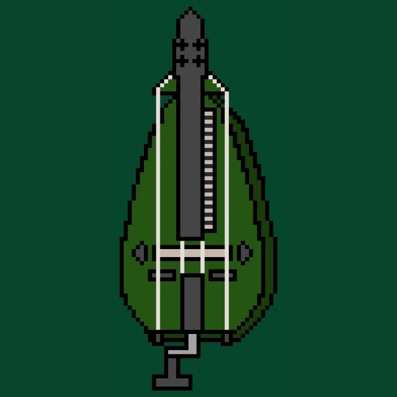 Pixel Drehleier Grün