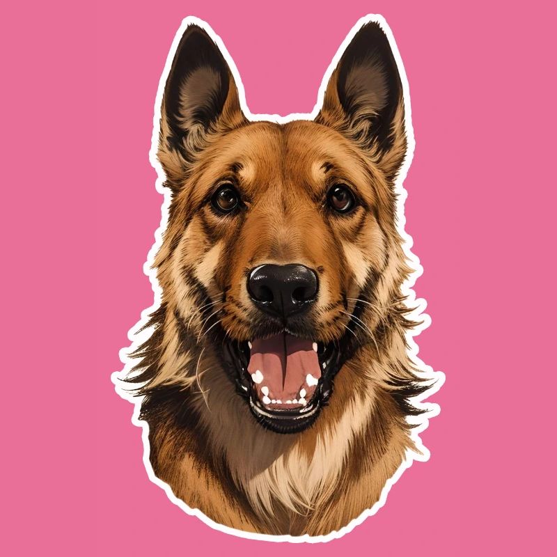Belgischer Schäferhundkopf