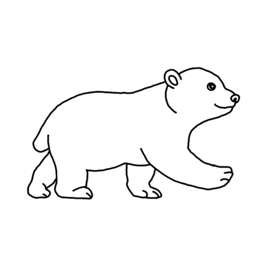 Bebé, oso polar, oso, animal, dibujo animado, dibujo.' Osito de peluche |  Spreadshirt