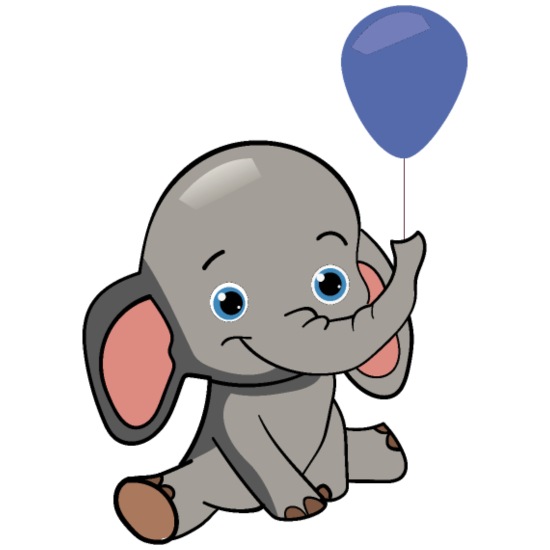 kollidere Blæse Brandmand Babyfant Baby elefant med ballon' Bamse | Spreadshirt