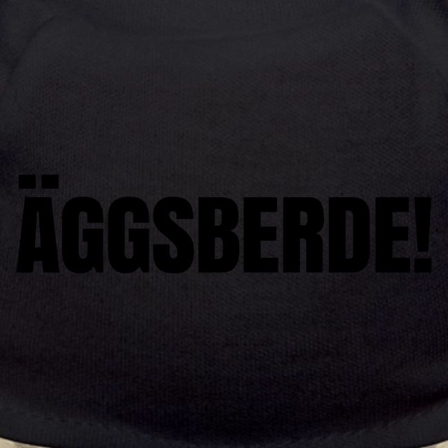 Äggsberde schwarz einzeilig