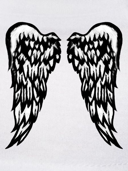 Large angel wings