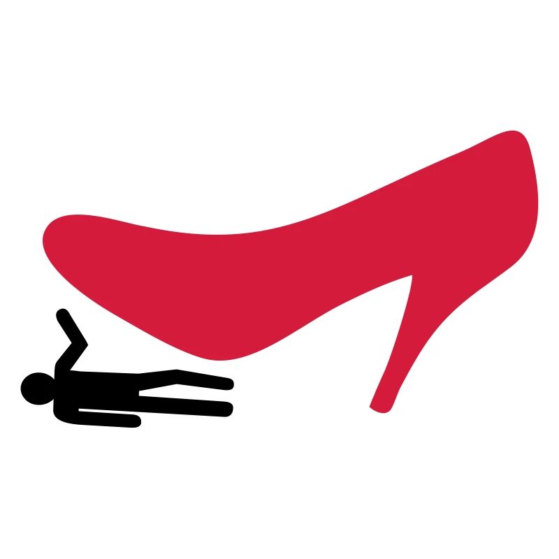 Shoe stepping on man